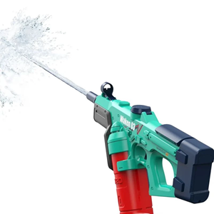 تفنگ اسباب بازی آب پاش شارژی سبز-آبی Electric Water Gun WAKEN 03_اسباب بازی